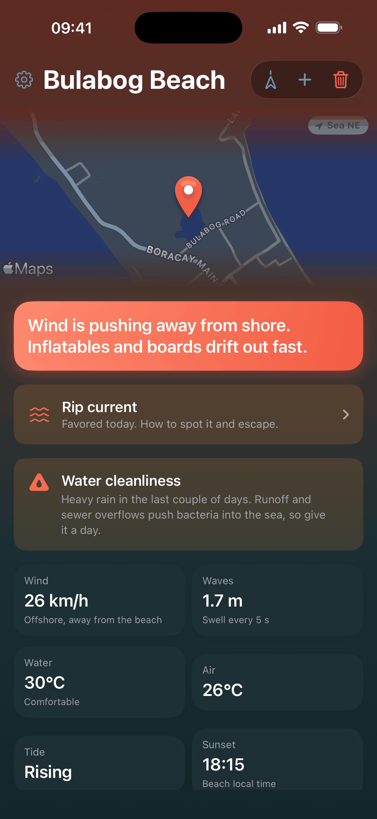 BeachSea screen