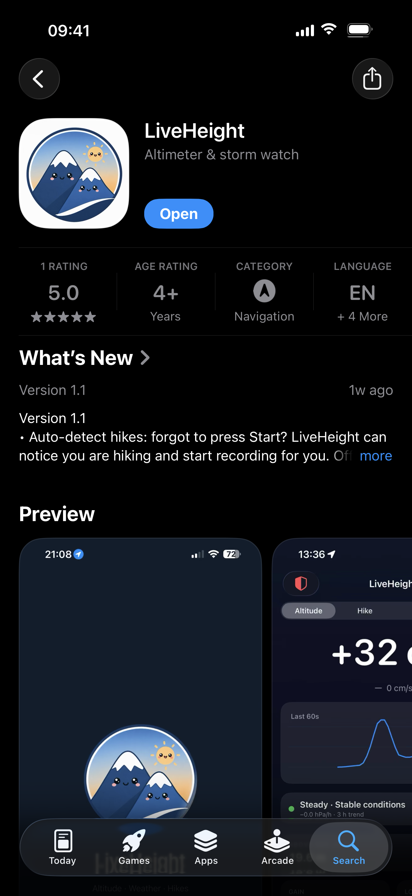 LiveHeight on the App Store